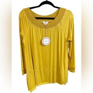 Umgee Mustard Yellow Women's Top